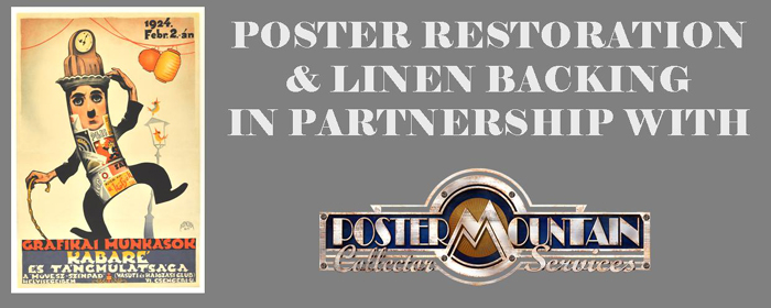 Click here for information on the professional linen backing services we offer with our partners at Poster Mountain: